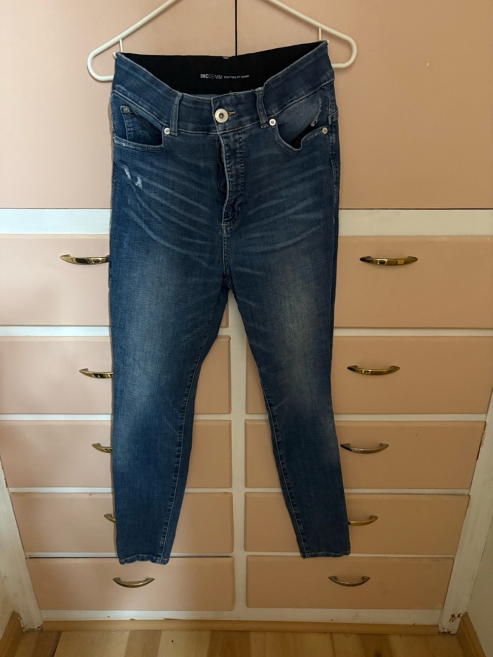 INC International Concepts Dark Blue Skinny Jeans